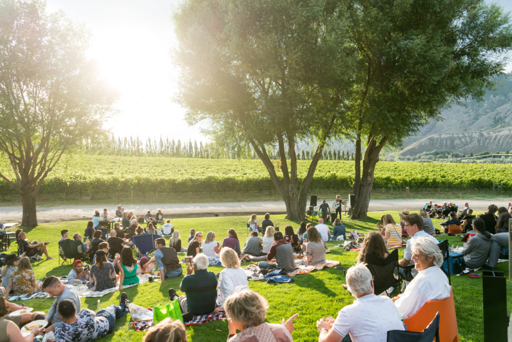 Live music at the winery